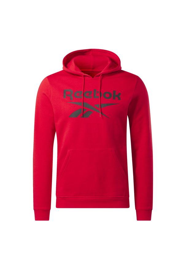 Reebok - Bluza na co dzień męska REEBOK ciepła z kapturem. Typ kołnierza: kaptur. Kolor: wielokolorowy, czarny, czerwony