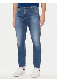 Tommy Jeans Jeansy DM0DM18765 Niebieski Tapered Fit. Kolor: niebieski