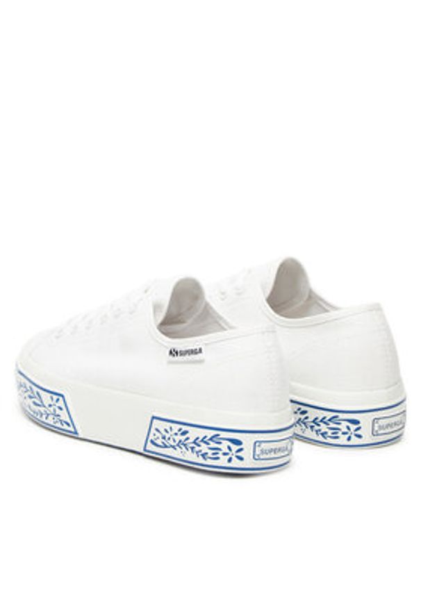 Superga Tenisówki S3146EW 3740 Biały. Kolor: biały. Materiał: materiał