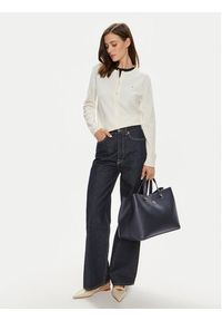 TOMMY HILFIGER - Tommy Hilfiger Torebka Th Emblem Satchel AW0AW15177 Granatowy. Kolor: niebieski. Materiał: skórzane #3