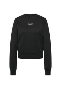 Damska bluza typu crop Hummel LGC Daya. Kolor: czarny. Materiał: dresówka, materiał. Sport: fitness #1