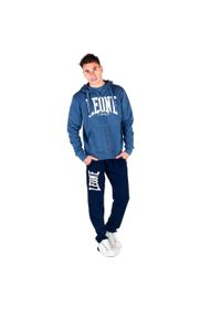 LEONE 1947 APPAREL - Męska zapinana na zamek bluza z kapturem Leone 1947 Apparel. Typ kołnierza: kaptur. Kolor: szary, niebieski, wielokolorowy. Materiał: tkanina. Sport: fitness