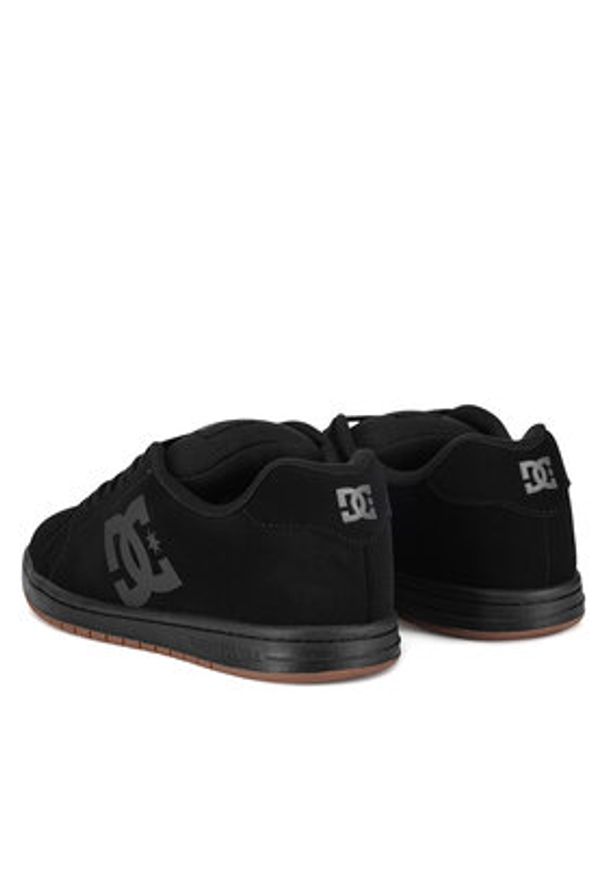 DC Sneakersy GAVELER ADYS100536-BGM Czarny. Kolor: czarny. Materiał: skóra