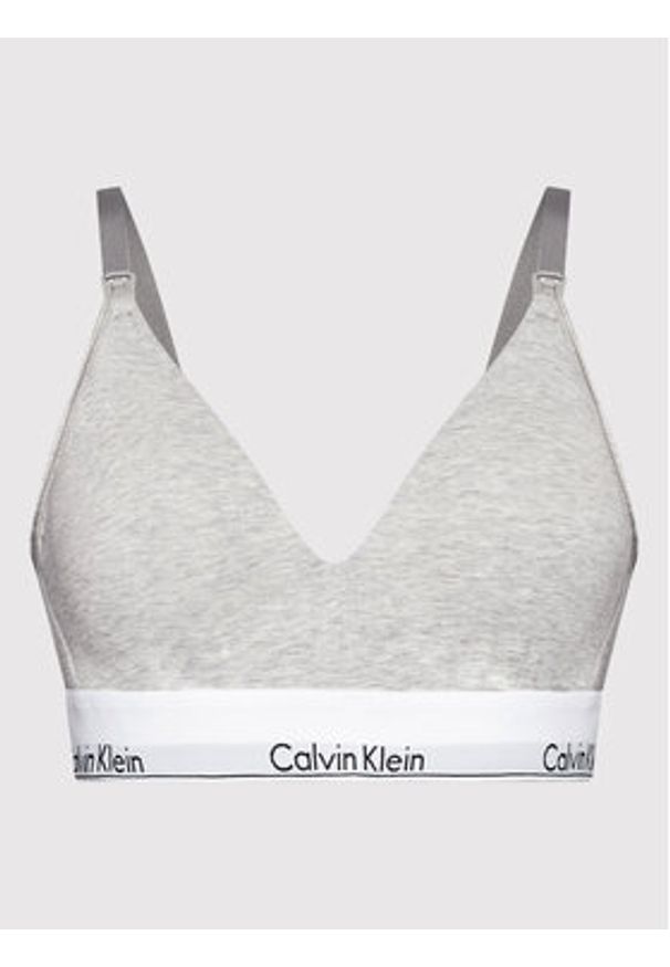 Calvin Klein Underwear Biustonosz do karmienia 000QF6218E Szary. Kolor: szary. Materiał: bawełna