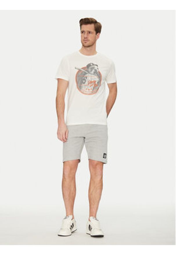 Blend T-Shirt 20717764 Biały Regular Fit. Kolor: biały. Materiał: bawełna