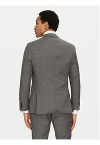 BOSS Garnitur H-Huge 50535023 Szary Slim Fit. Kolor: szary. Materiał: wełna #2