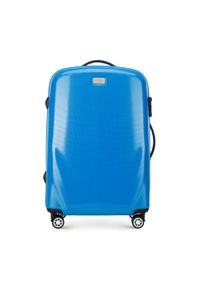 Wittchen - Zestaw walizek z polikarbonu jednokolorowych. Kolor: niebieski. Materiał: guma #7