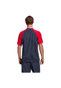 Adidas - Koszulka piłkarska adidas Jacquard Jersey FR7210. Typ kołnierza: dekolt w kształcie V. Materiał: jersey. Długość rękawa: raglanowy rękaw. Wzór: nadruk. Sport: piłka nożna #4
