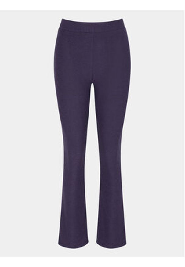 Triumph Spodnie piżamowe Thermal MyWear Skinny Leg Trousers 10216565 Granatowy Skinny Fit. Kolor: niebieski. Materiał: syntetyk