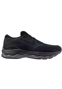 Buty do biegania męskie Mizuno Wave Serene Gtx. Kolor: czarny. Materiał: materiał, syntetyk. Szerokość cholewki: normalna. Model: Mizuno Wave