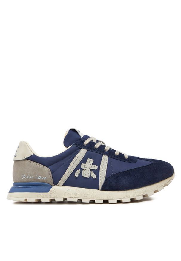 Premiata Sneakersy Johnlow VAR 6796G Granatowy. Kolor: niebieski. Materiał: materiał