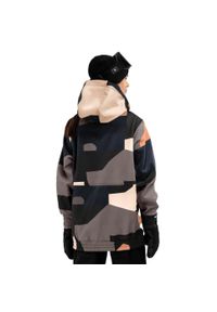 SIROKO - Kurtka snowboardowa damska W1-W Sandboard. Kolor: wielokolorowy, brązowy, czarny. Materiał: softshell, materiał. Sezon: zima. Sport: snowboard #2