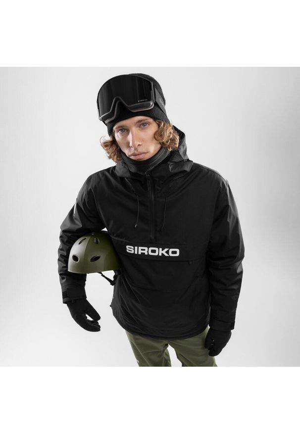 SIROKO - Kurtka snowboardowa męska W6 Bruson. Kolor: czarny. Sport: snowboard