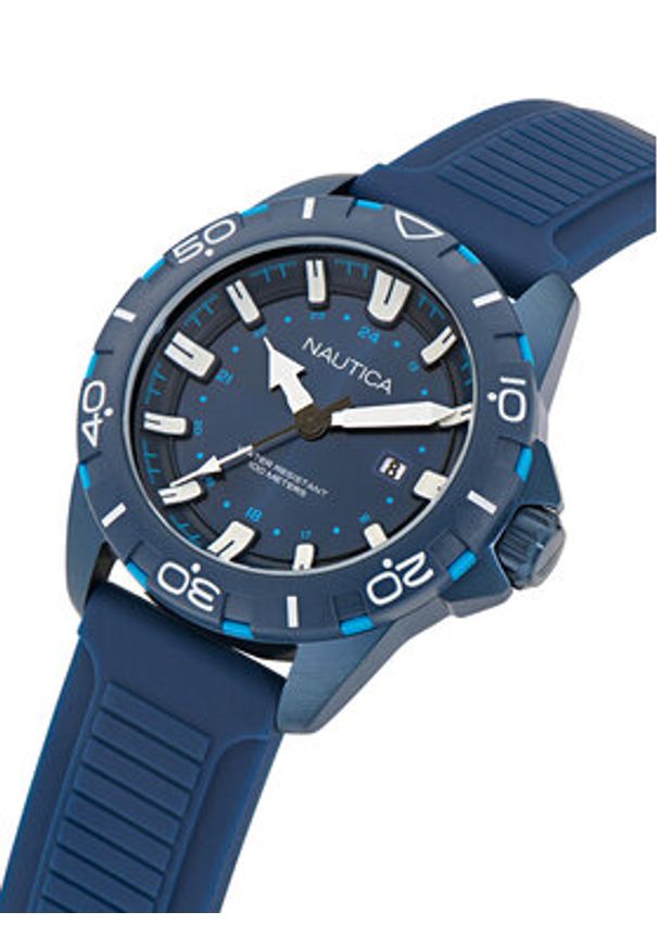 Nautica Zegarek Nsr NAPNRF404 Niebieski. Kolor: niebieski
