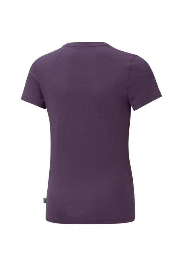 Koszulka treningowa dla dzieci Puma ESS+ Logo Tee. Kolor: fioletowy