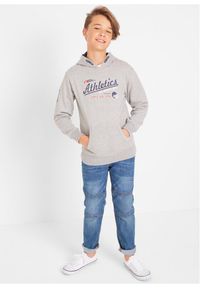 bonprix - Dżinsy ze stretchem o kroju regular fit, ze wzmocnioną częścią na kolana i prostymi nogawkami. Kolor: niebieski. Styl: klasyczny #3