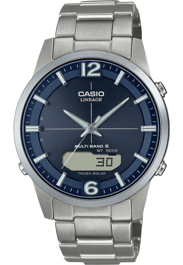 Zegarek Casio Zegarek męski Casio LCW-M170TD-2AER szary. Kolor: szary