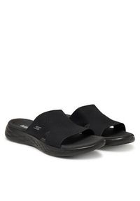 skechers - Skechers Klapki On-The-Go 600-Oceanside 140003/BBK Czarny. Kolor: czarny. Materiał: materiał #4