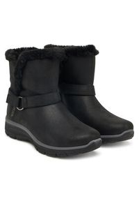 skechers - Skechers Botki Easy Going 168045/BLK Czarny. Kolor: czarny. Materiał: skóra #3
