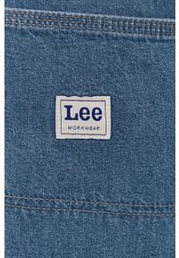 Lee Szorty jeansowe męskie. Kolor: niebieski. Materiał: jeans #2