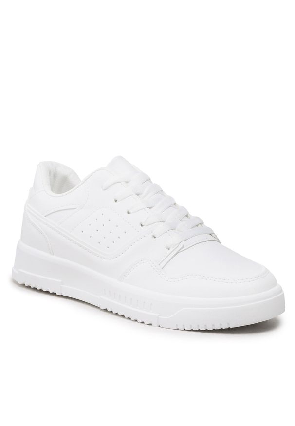 Sneakersy Jenny Fairy TS5375-06 White. Kolor: biały. Materiał: skóra