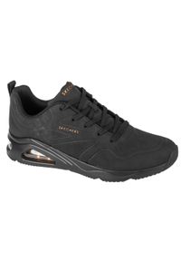 skechers - Buty sportowe Sneakersy damskie, Tres-Air Uno - Ah-Mazing. Kolor: czarny. Materiał: syntetyk, materiał. Model: Skechers Sport. Sport: turystyka piesza