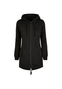 BUILD YOUR BRAND - Parka Dresowa Dla Kobiet. Kolor: czarny. Materiał: dresówka