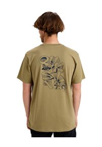 Quiksilver - Koszulka z krótkim rękawem dla Mężczyzn EV RIPPLE FONT Beżowy. Kolor: beżowy. Materiał: materiał, bawełna. Długość rękawa: krótki rękaw. Długość: krótkie. Wzór: nadruk