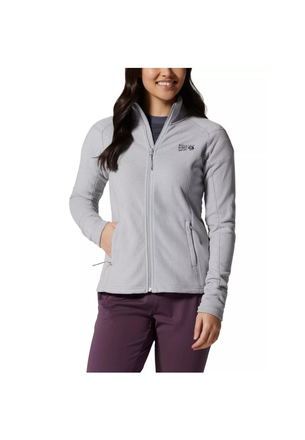 MOUNTAIN HARDWEAR - Damski sweter polarowy Mountain Hardwear Microchill 2.0. Kolor: szary. Materiał: polar. Sezon: zima. Sport: narciarstwo