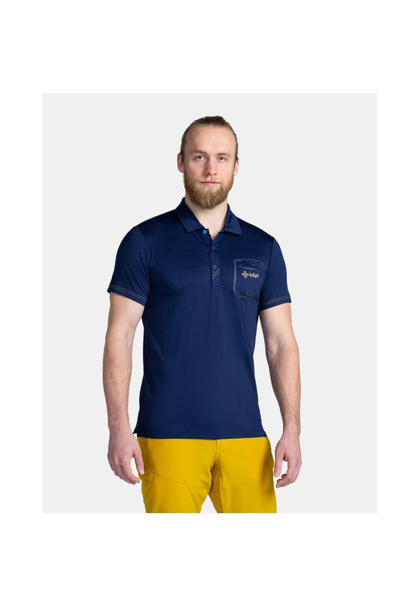 Męska koszulka polo Kilpi GIVRY-M. Typ kołnierza: polo. Kolor: niebieski
