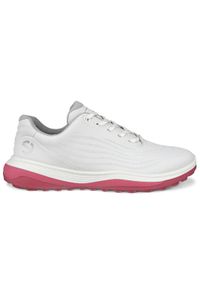 ecco - Damskie buty do golfa bez kolców Ecco LT1. Kolor: biały. Materiał: skóra. Sport: golf