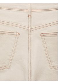 mango - Mango Jeansy Newmom 77030594 Écru Mom Fit