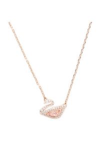 Swarovski Naszyjnik Dazzling Swan Necklace 5469989 Różowy. Kolor: różowy #4