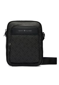 TOMMY HILFIGER - Tommy Hilfiger Saszetka Th Flag Monogram Mini Reporter AM0AM14138 Czarny. Kolor: czarny. Materiał: skóra #2