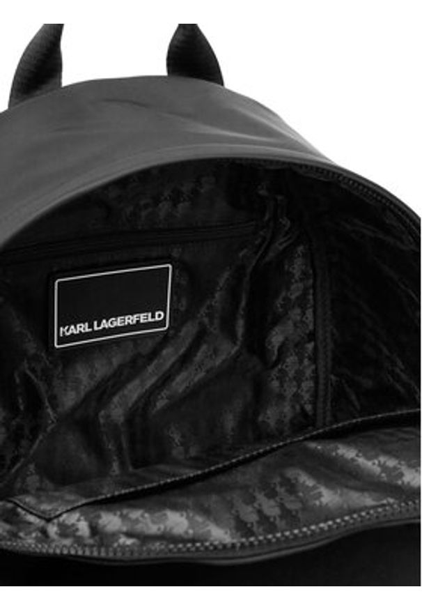 Karl Lagerfeld - KARL LAGERFELD Plecak A2M30218 Czarny. Kolor: czarny. Materiał: materiał