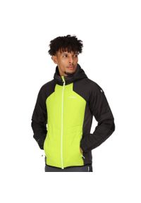 Trutton Regatta męska turystyczna kurtka. Kolor: czarny, zielony, wielokolorowy. Sezon: zima. Sport: turystyka piesza