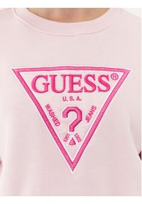 Guess Bluza W3BQ11 K9Z21 Różowy Regular Fit. Kolor: różowy. Materiał: syntetyk #5
