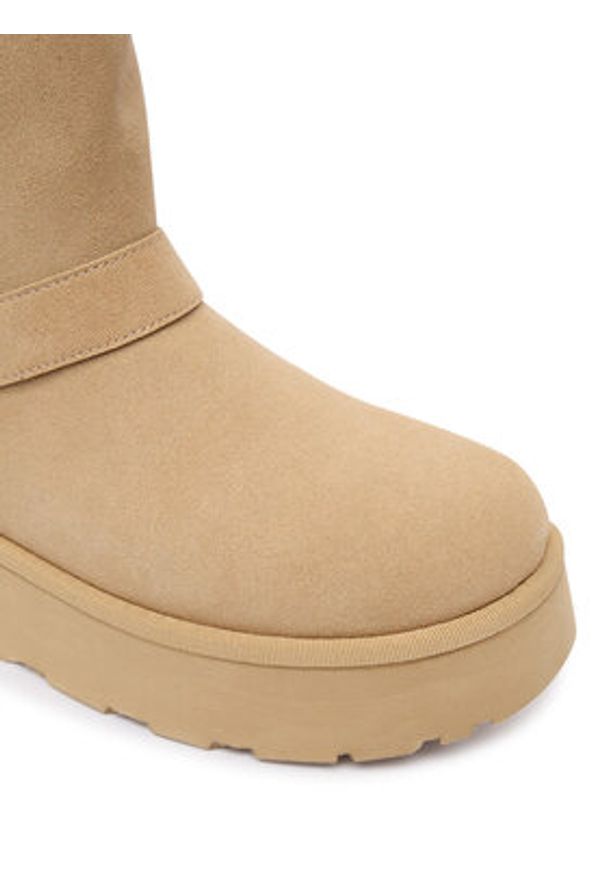 Guess Śniegowce FLFDOL ESU10 Beżowy. Kolor: beżowy. Materiał: materiał