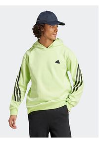 Adidas - adidas Bluza Future Icons 3-Stripes Hoodie IJ8866 Zielony Regular Fit. Kolor: zielony. Materiał: bawełna #12