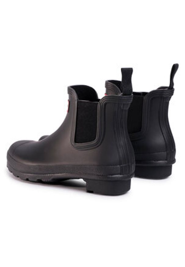Hunter Kalosze Original Chelsea WFS2078RMA Czarny. Kolor: czarny. Materiał: kauczuk