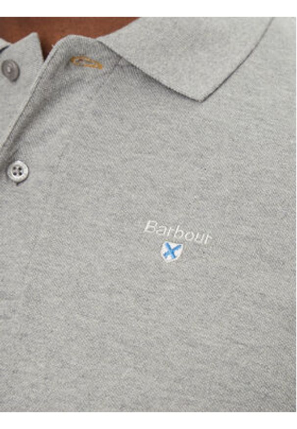 Barbour Polo Original Sports MML0358GY52 Szary Tailored Fit. Typ kołnierza: polo. Kolor: szary. Materiał: bawełna