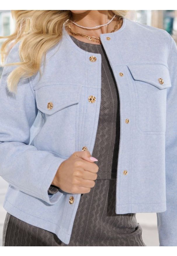 Sinsay - Kurtka - błękitny. Kolor: niebieski