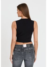 Guess - GUESS Czarny damski top Alexia Tank, Rozmiar L. Kolor: czarny