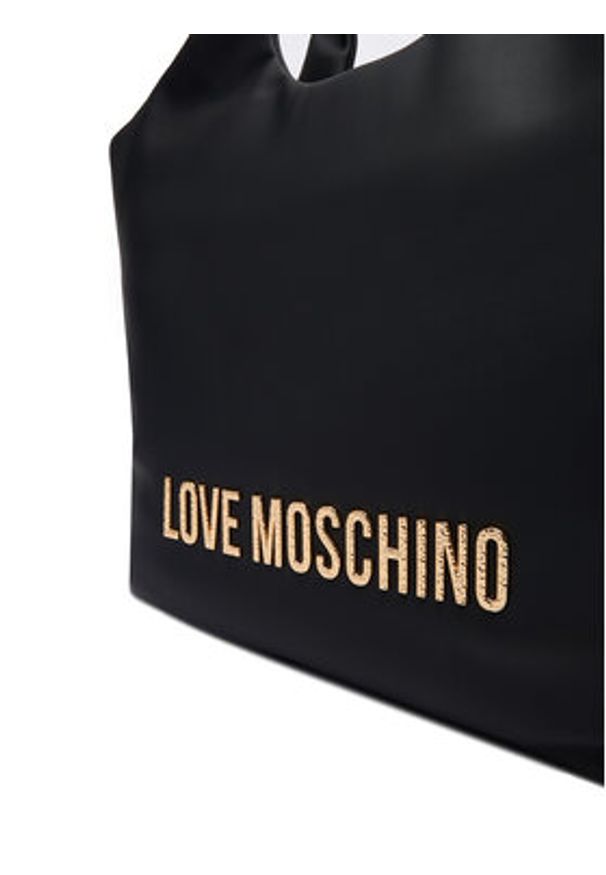 Love Moschino - LOVE MOSCHINO Torebka JC4396PP0NKD000A Czarny. Kolor: czarny. Materiał: skórzane