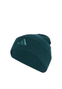 Adidas - Czapka New Logo Beanie Cuff. Kolor: wielokolorowy, niebieski, zielony. Styl: casual