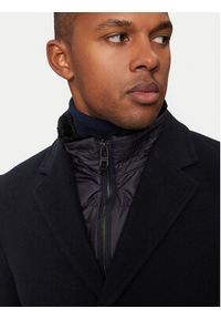 Hechter Paris Płaszcz wełniany 45014 142270 Granatowy Regular Fit. Kolor: niebieski. Materiał: wełna, syntetyk #5