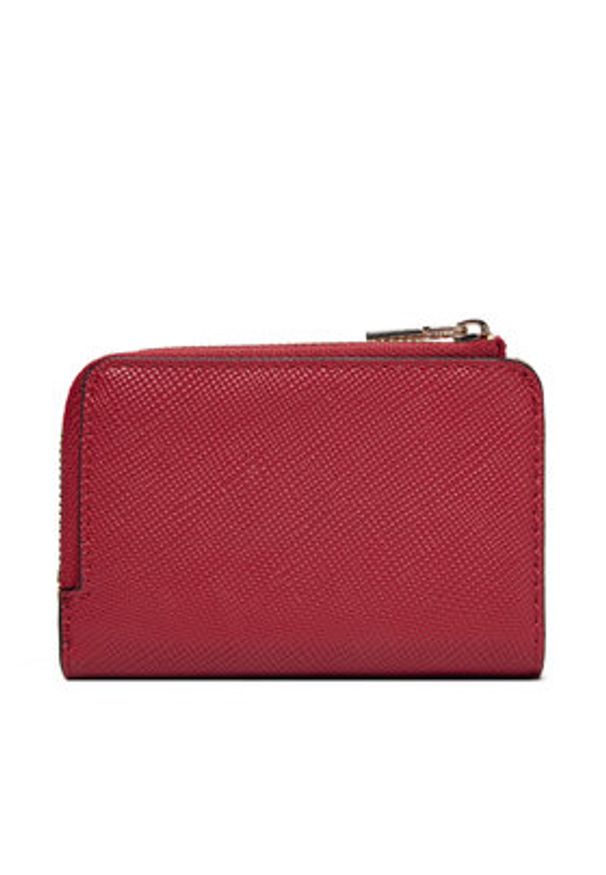 Guess Mały Portfel Damski Laurel II Slg SWZG74 59156 Czerwony. Kolor: czerwony. Materiał: skóra