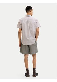 Jack & Jones Szorty materiałowe Lawrence 12253134 Zielony ciemny Wide Leg. Kolor: zielony. Materiał: len #7