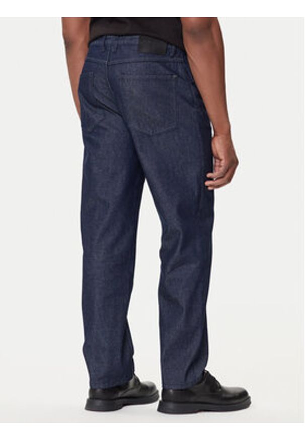 Hugo - HUGO Jeansy 50542905 Granatowy Relaxed Fit. Kolor: niebieski