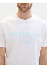 Tom Tailor T-Shirt 1041871 Biały Regular Fit. Kolor: biały. Materiał: bawełna